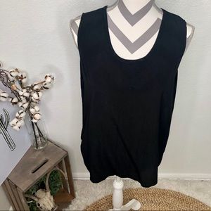 FLAX by Jeanne Engelhart Black Sleeveless Top